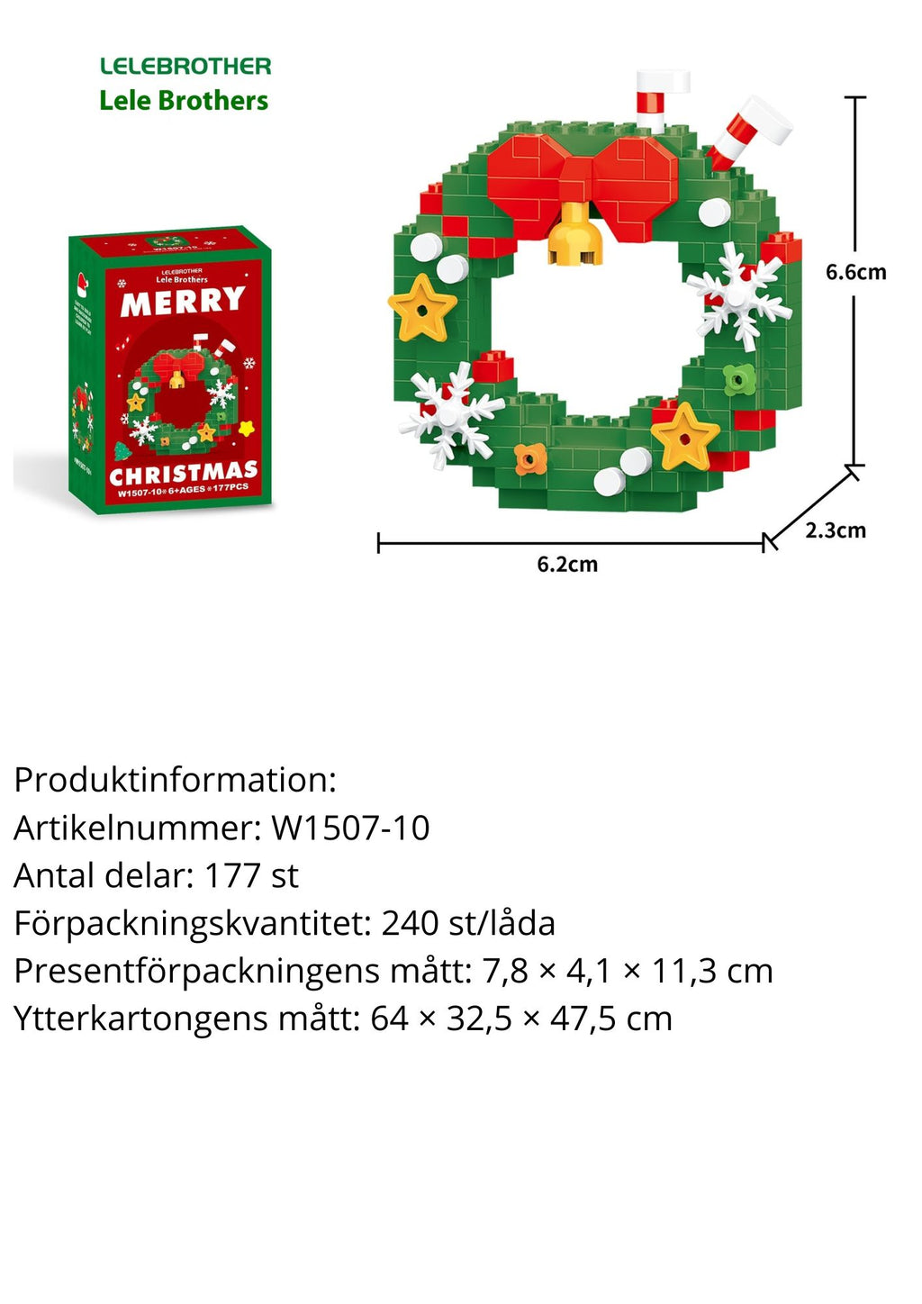 Snögubbe byggklossar – Julserien
