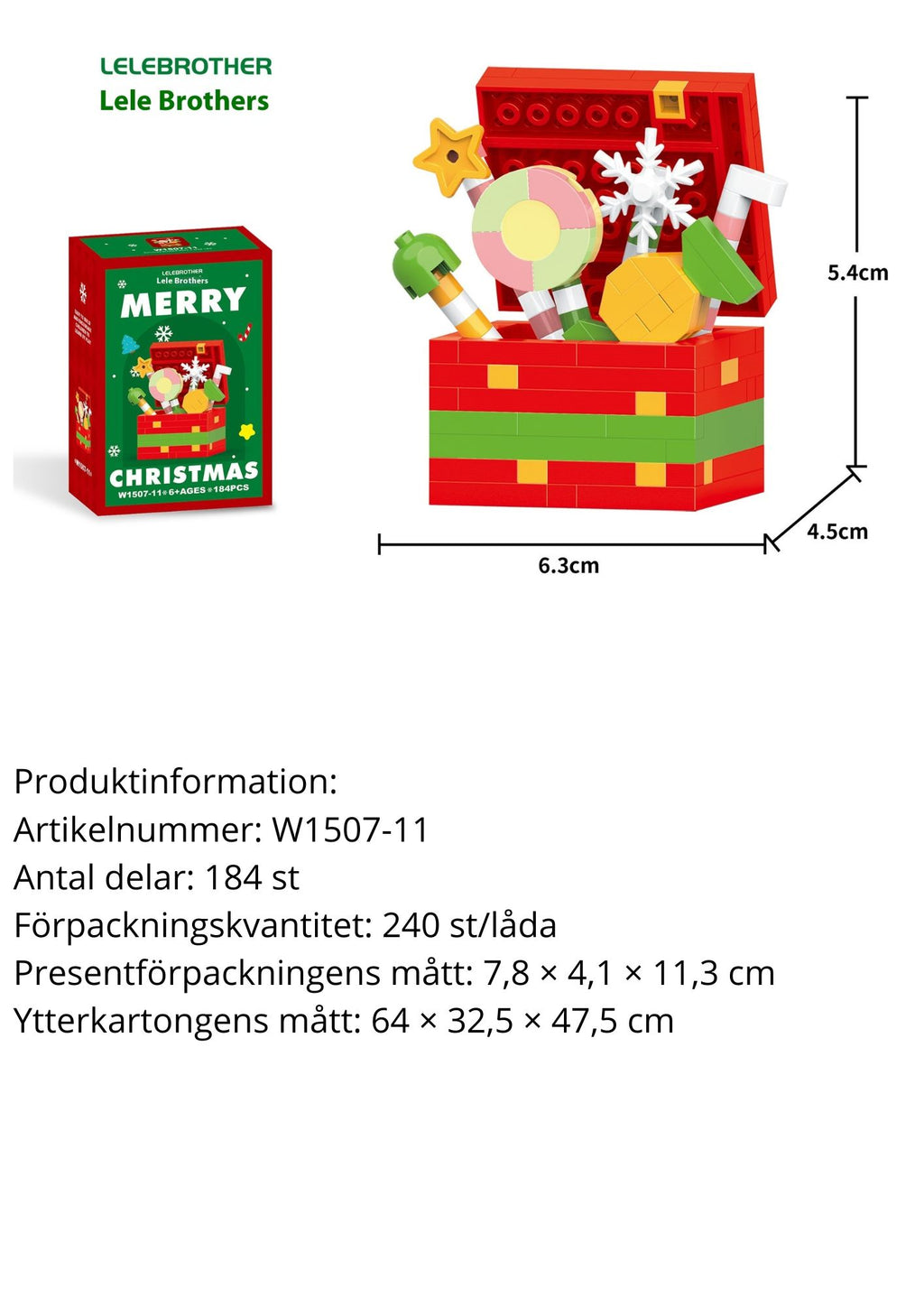 Snögubbe byggklossar – Julserien