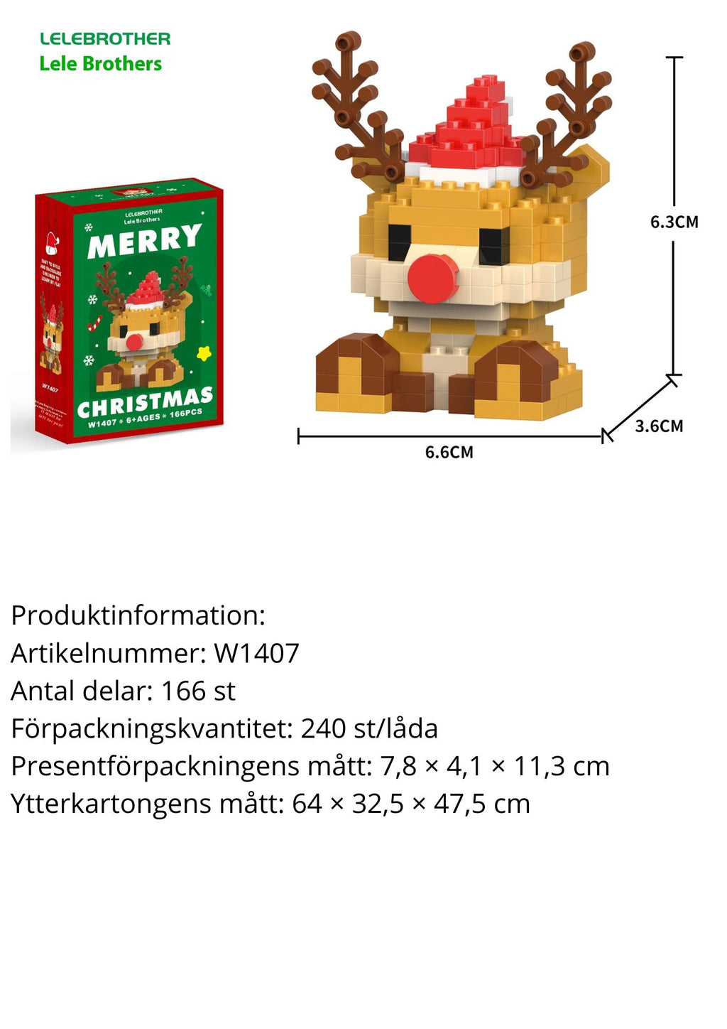 Snögubbe byggklossar – Julserien