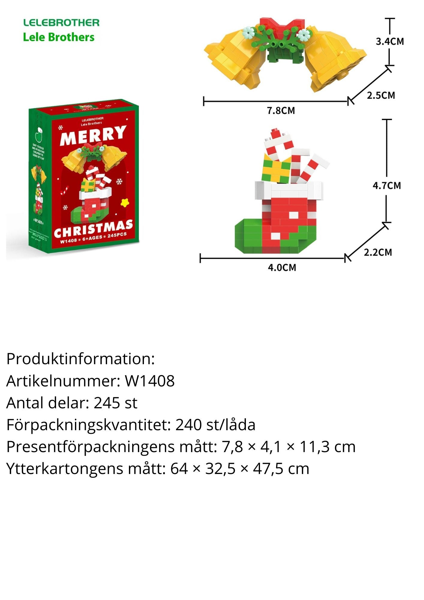 Snögubbe byggklossar – Julserien