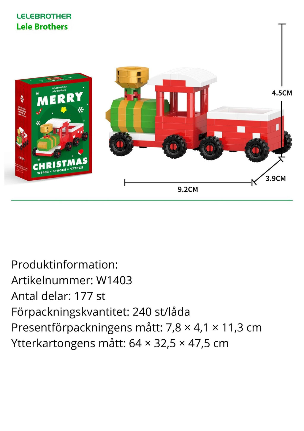 Snögubbe byggklossar – Julserien