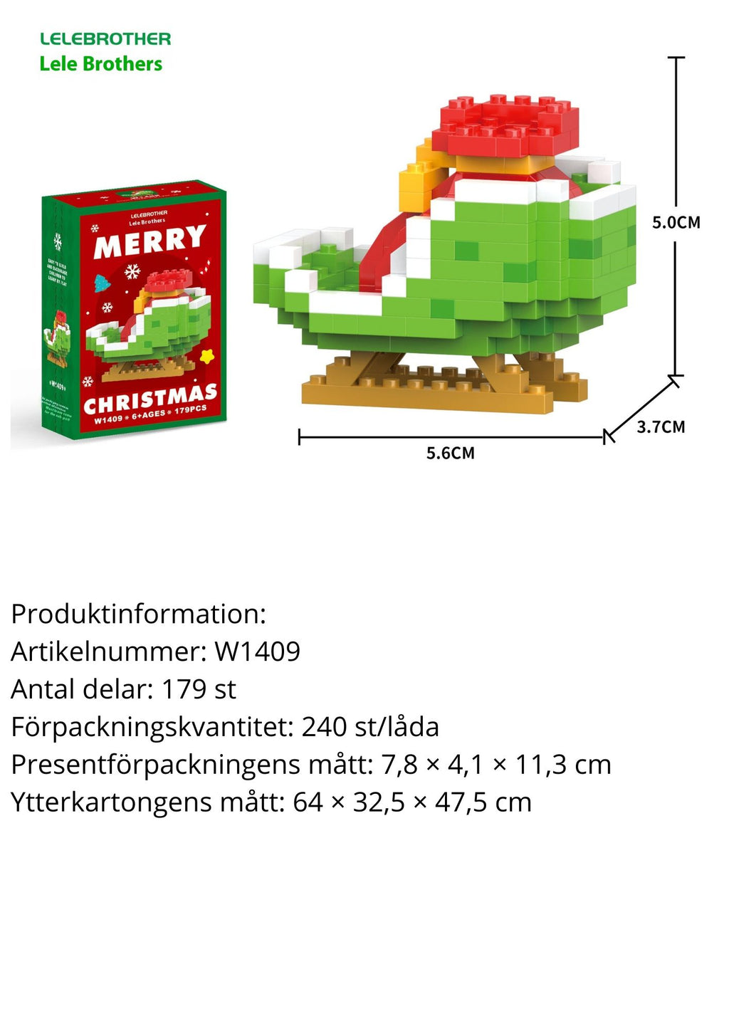 Snögubbe byggklossar – Julserien