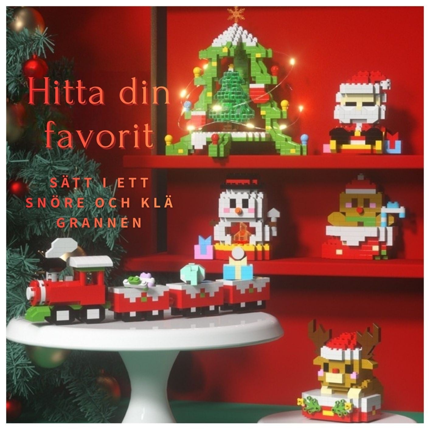 Snögubbe byggklossar – Julserien