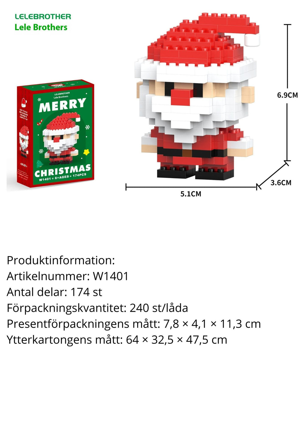 Snögubbe byggklossar – Julserien