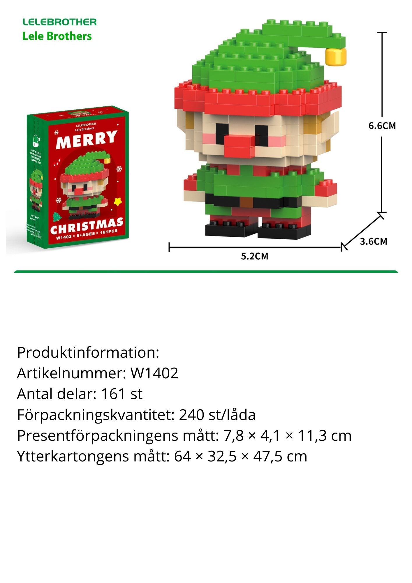 Snögubbe byggklossar – Julserien