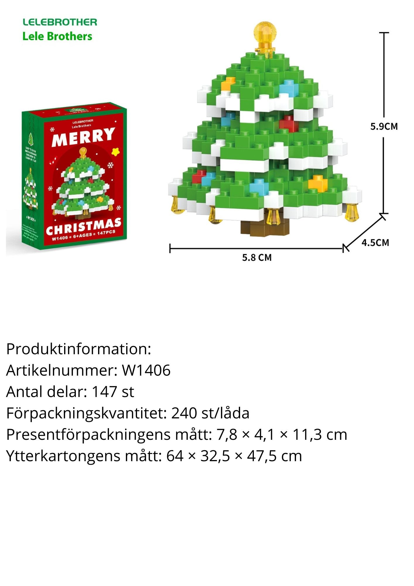 Snögubbe byggklossar – Julserien