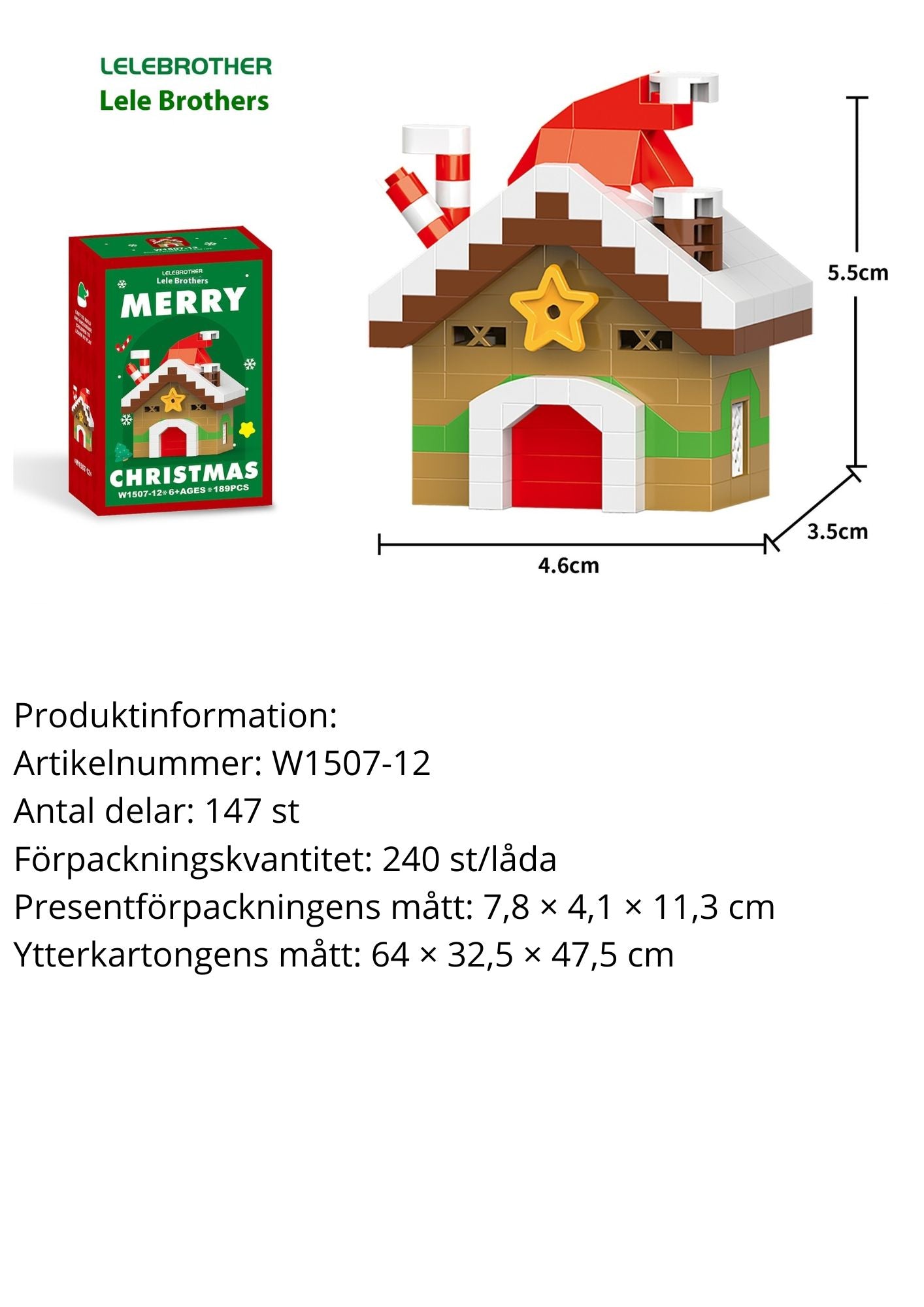 Snögubbe byggklossar – Julserien