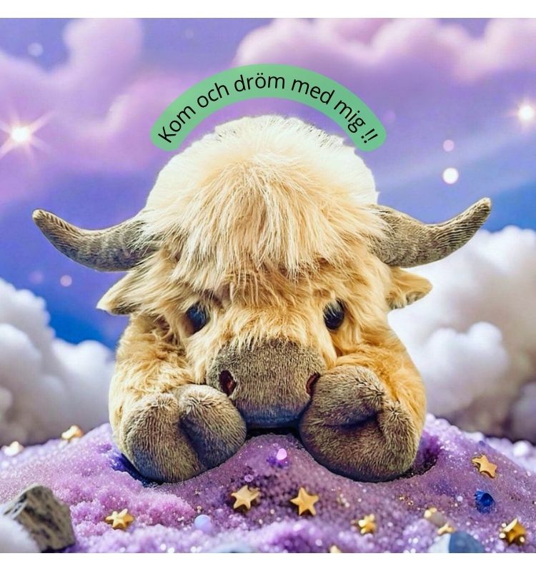 Mjukis i form av höglandsko – kreativ och charmig plyschleksak för barnrummet