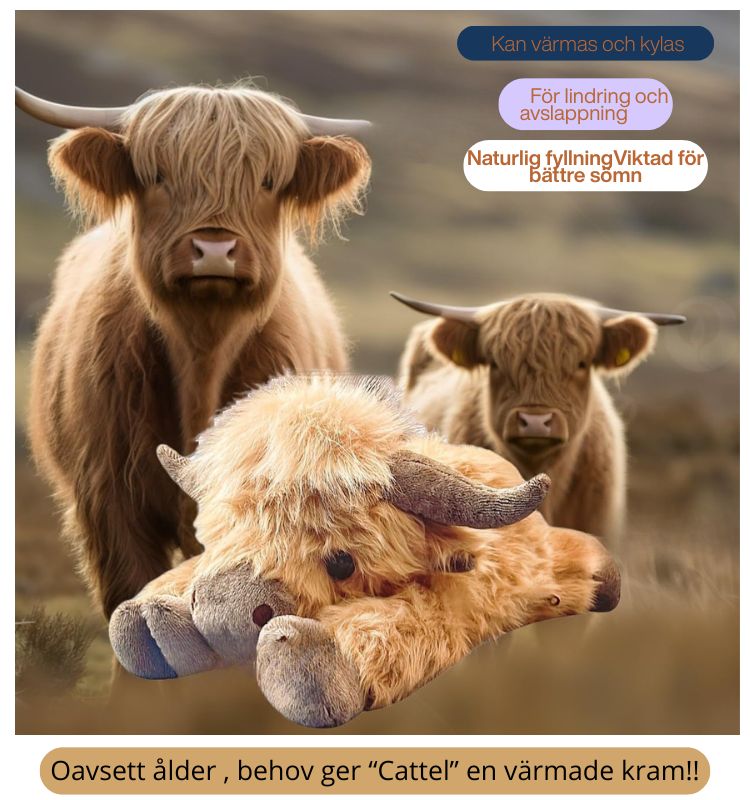 Mjukis i form av höglandsko – kreativ och charmig plyschleksak för barnrummet