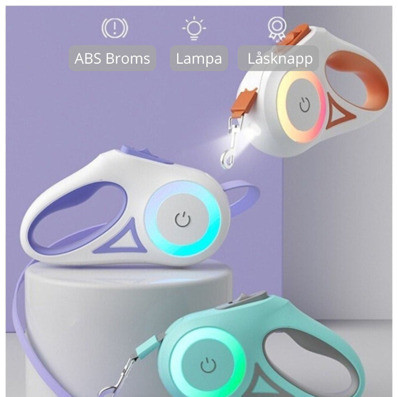 Utdragbart Hundkoppel – Automatiskt & Säkert