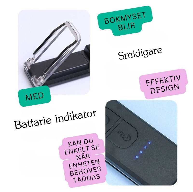 Uppladdningsbar Läs­lampa för Bokälskare