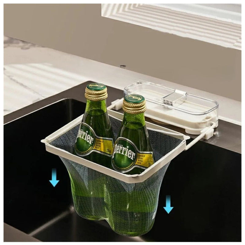 Köksställ med engångsfilter – praktiskt köksredskap mot avfall, avsköljning.